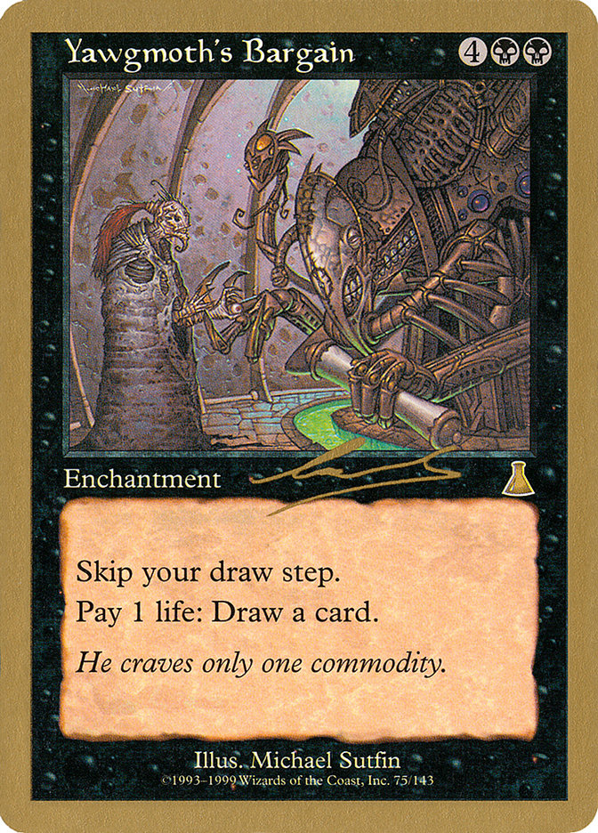 Yawgmoth's Bargain (Nicolas Labarre) [World Championship Decks 2000] | Good Games Cannington