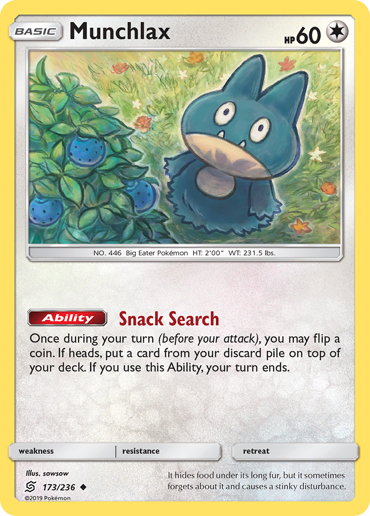 Munchlax (173/236) [Sun & Moon: Unified Minds] | Good Games Cannington