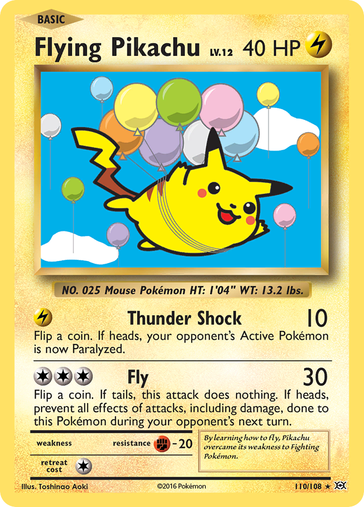 Flying Pikachu (110/108) [XY: Evolutions] | Good Games Cannington