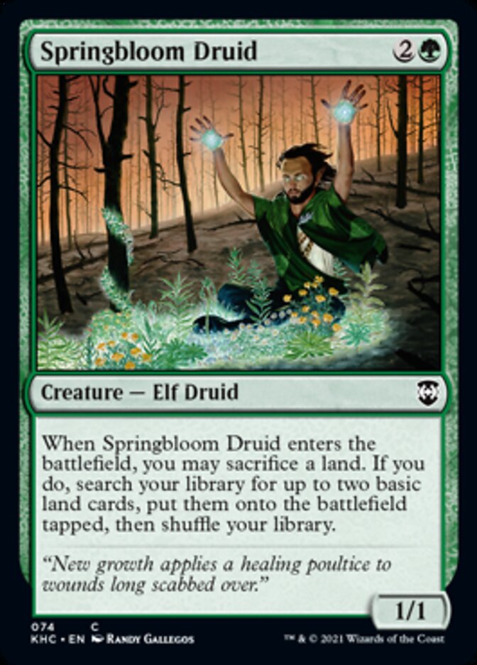 Springbloom Druid [Kaldheim Commander] | Good Games Cannington
