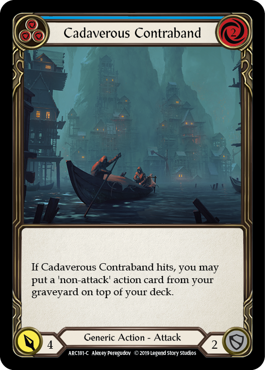 Cadaverous Contraband (Blue) [ARC181-C] 1st Edition Normal | Good Games Cannington