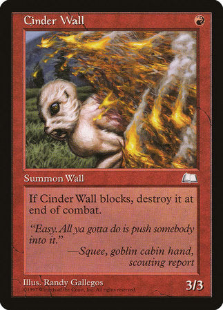 Cinder Wall [Weatherlight] | Good Games Cannington