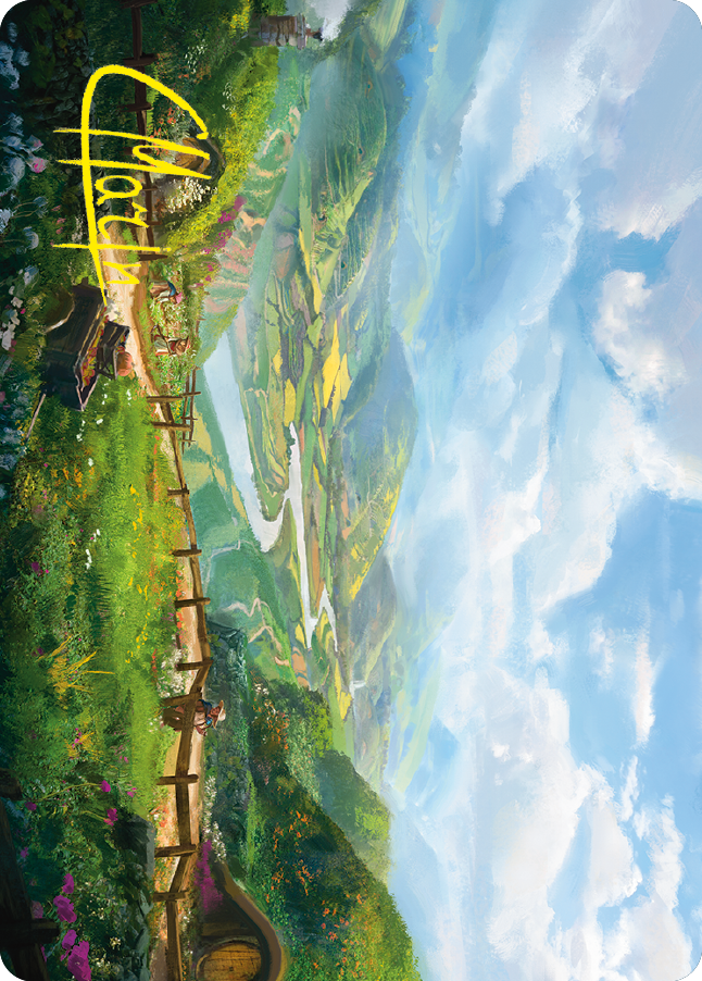 Plains Art Card (Gold-Stamped Signature) [The Lord of the Rings: Tales of Middle-earth Art Series] | Good Games Cannington