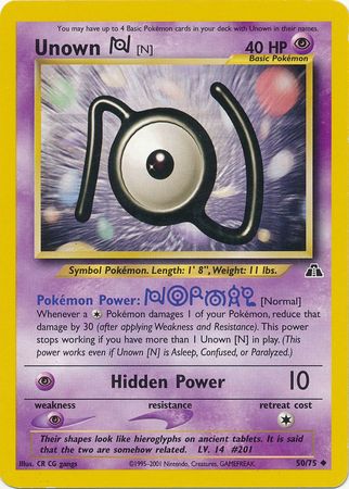 Unown [N] (50/75) [Neo Discovery Unlimited] | Good Games Cannington