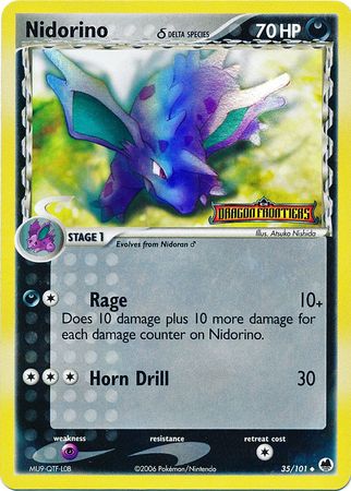 Nidorino (35/101) (Delta Species) (Stamped) [EX: Dragon Frontiers] | Good Games Cannington