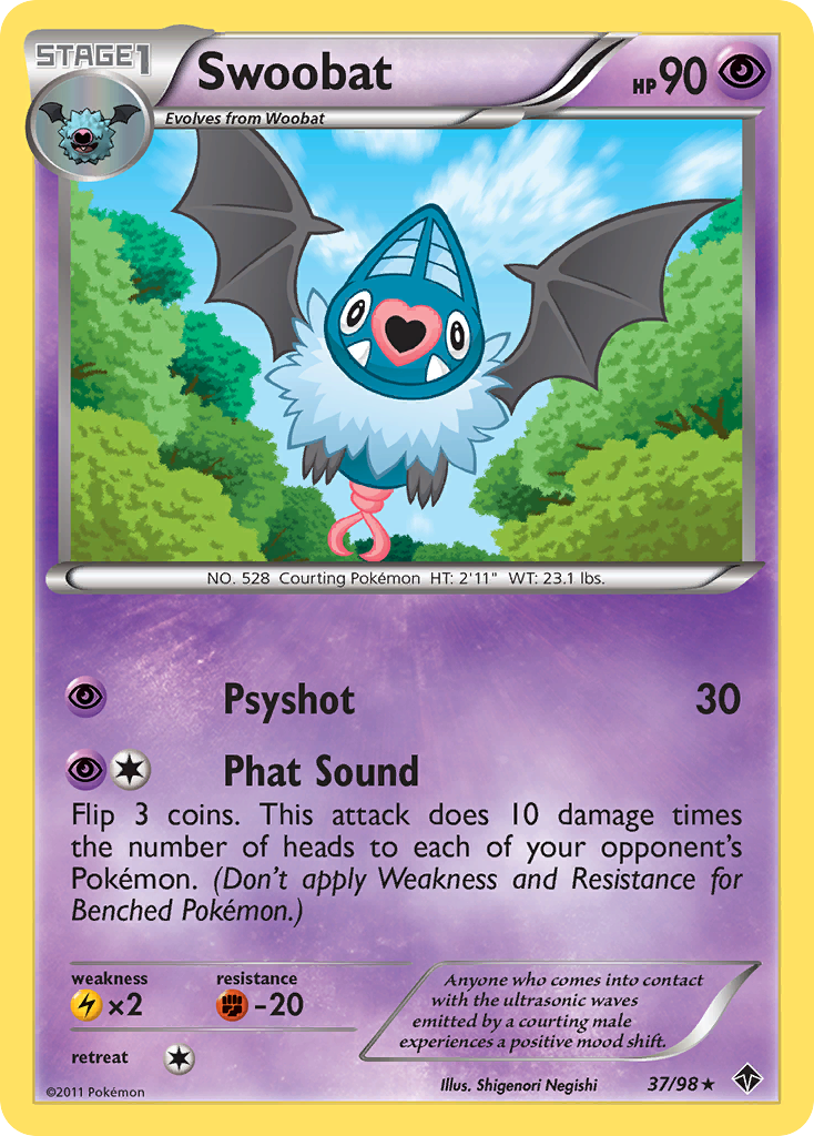 Swoobat (37/98) [Black & White: Emerging Powers] | Good Games Cannington