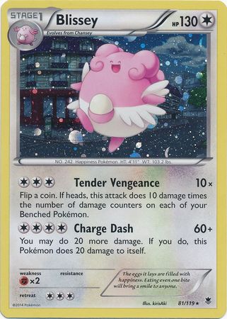 Blissey (81/119) (Cosmos Holo) [XY: Phantom Forces] | Good Games Cannington