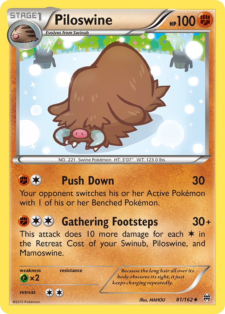 Piloswine (81/162) [XY: BREAKthrough] | Good Games Cannington