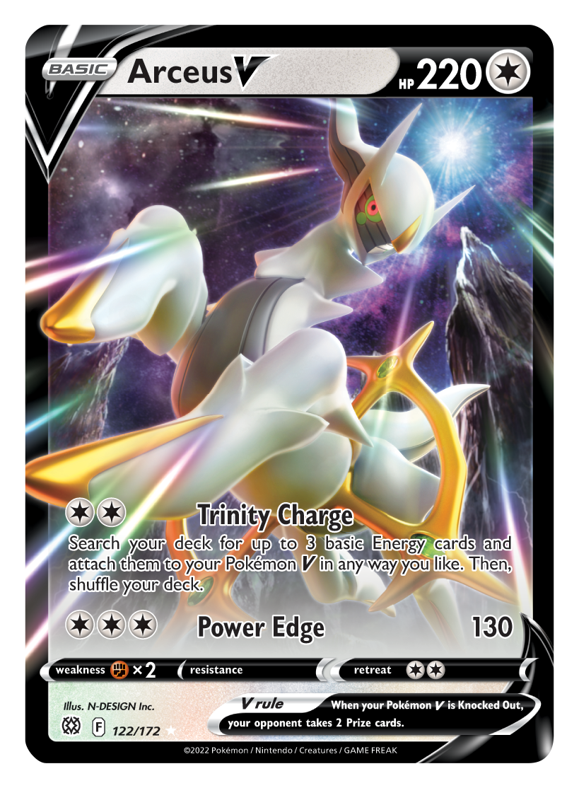 Arceus V (122/172) [Sword & Shield: Brilliant Stars] | Good Games Cannington