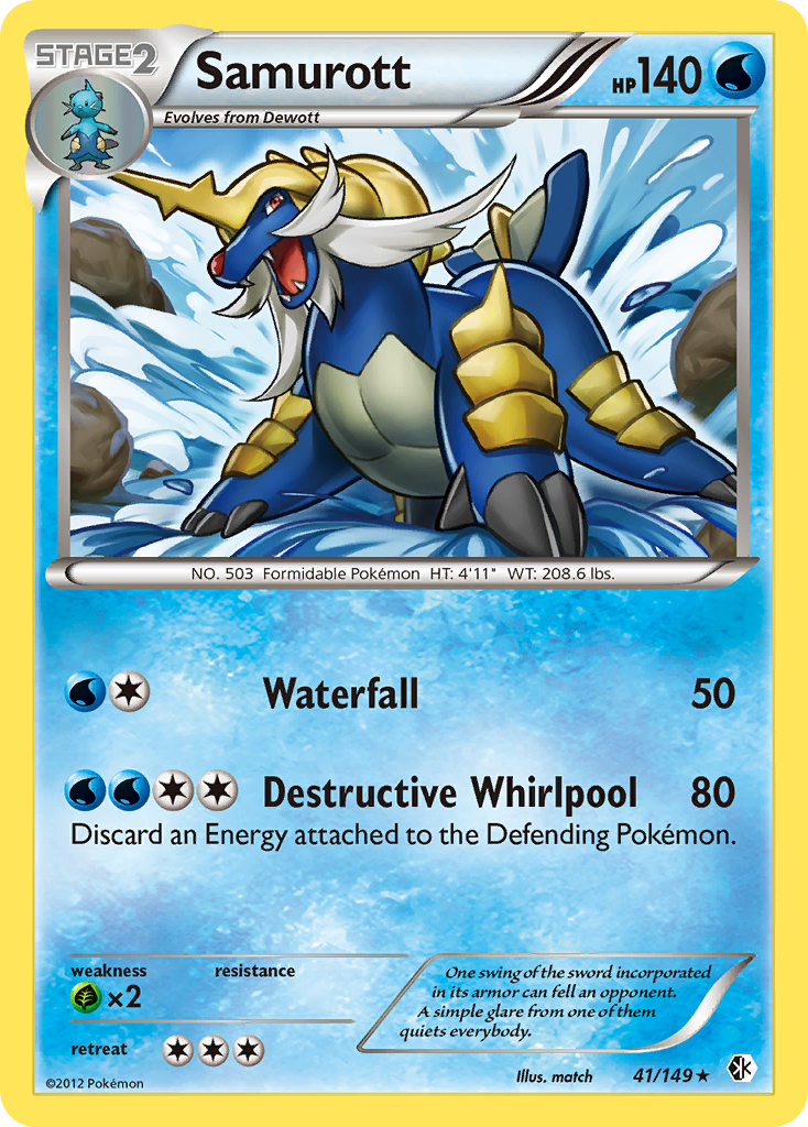 Samurott (41/149) [Black & White: Boundaries Crossed] | Good Games Cannington