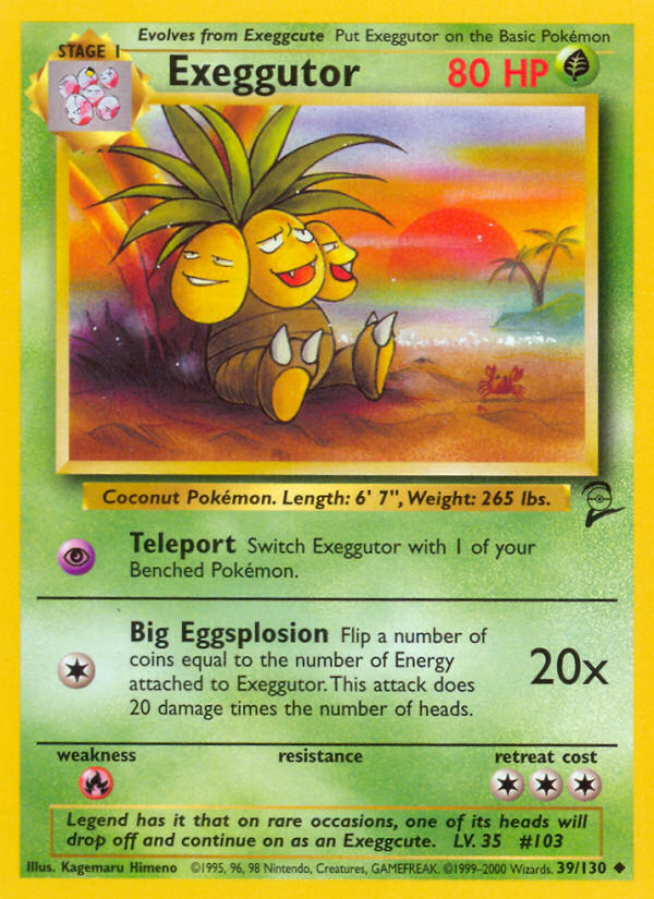 Exeggutor (39/130) [Base Set 2] | Good Games Cannington