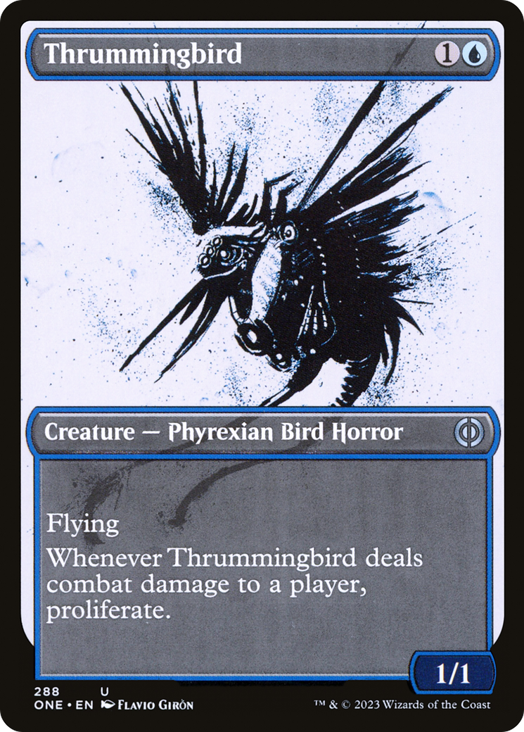 Thrummingbird (Showcase Ichor) [Phyrexia: All Will Be One] | Good Games Cannington