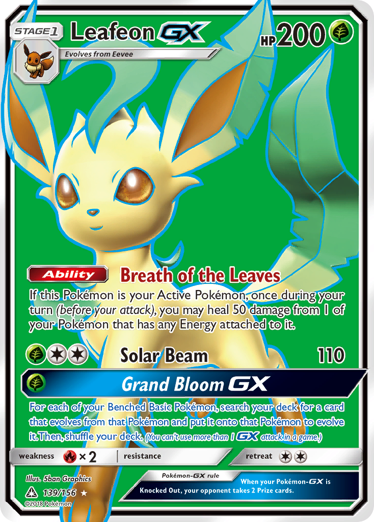 Leafeon GX (139/156) [Sun & Moon: Ultra Prism] | Good Games Cannington