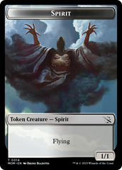 Knight (7) // Spirit (14) Double-Sided Token [March of the Machine Commander Tokens] | Good Games Cannington