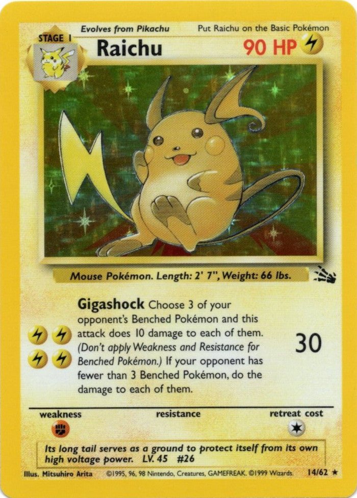 Raichu (14/62) [Fossil Unlimited] | Good Games Cannington