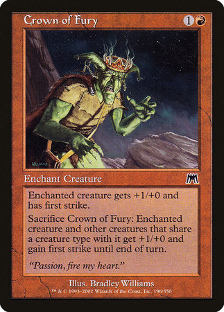 Crown of Fury [Onslaught] | Good Games Cannington