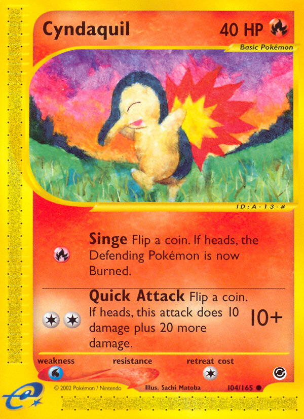 Cyndaquil (104/165) [Expedition: Base Set] | Good Games Cannington