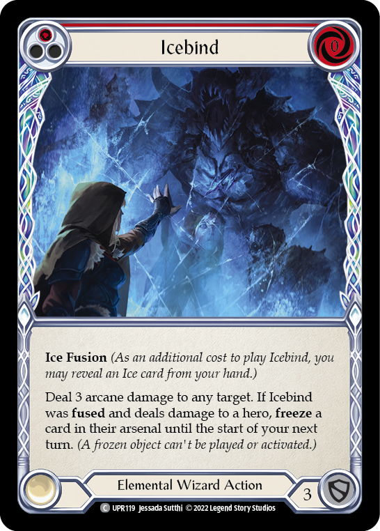Icebind (Red) [UPR119] (Uprising)  Rainbow Foil | Good Games Cannington