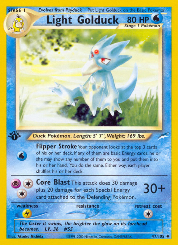 Light Golduck (47/105) [Neo Destiny 1st Edition] | Good Games Cannington