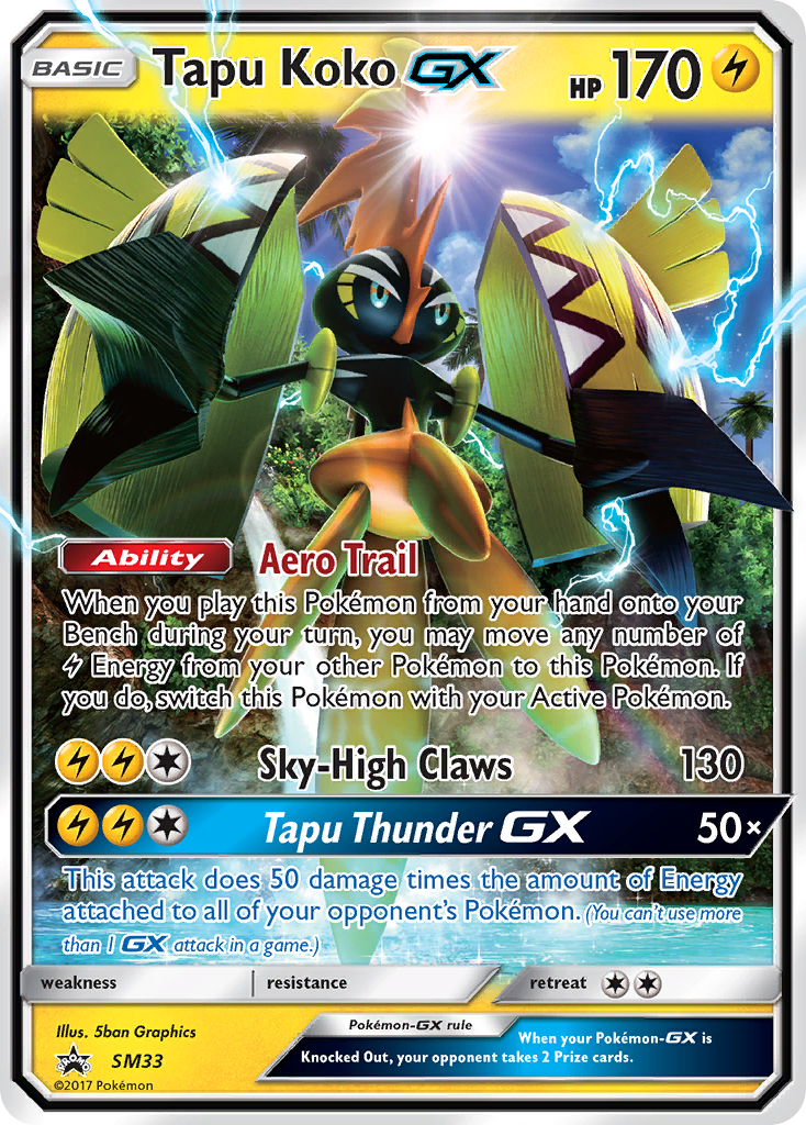 Tapu Koko GX (SM33) [Sun & Moon: Black Star Promos] | Good Games Cannington