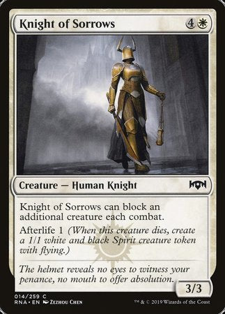 Knight of Sorrows [Ravnica Allegiance] | Good Games Cannington