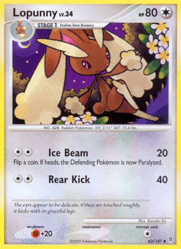 Lopunny (63/147) [Platinum: Supreme Victors] | Good Games Cannington