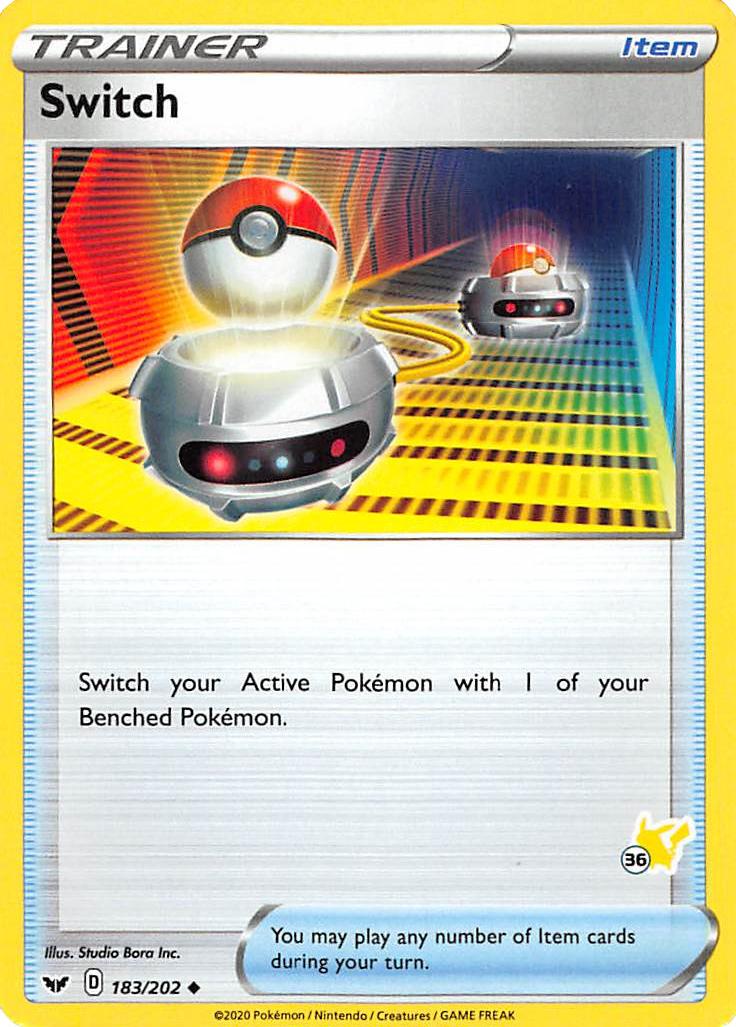 Switch (183/202) (Pikachu Stamp #36) [Battle Academy 2022] | Good Games Cannington