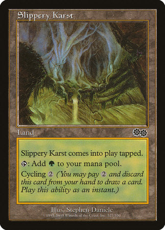 Slippery Karst [Urza's Saga] | Good Games Cannington