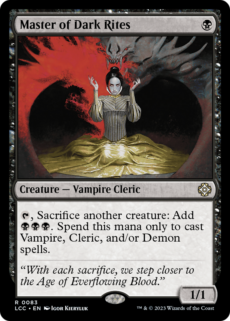 Master of Dark Rites [The Lost Caverns of Ixalan Commander] | Good Games Cannington