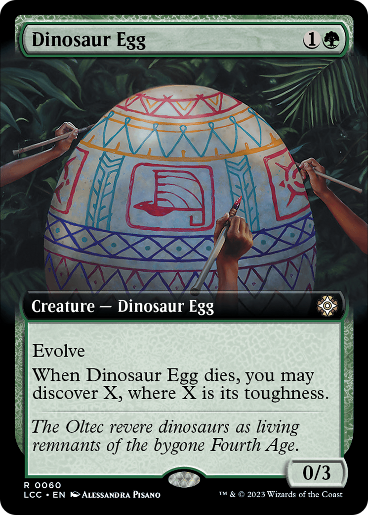 Dinosaur Egg (Extended Art) [The Lost Caverns of Ixalan Commander] | Good Games Cannington