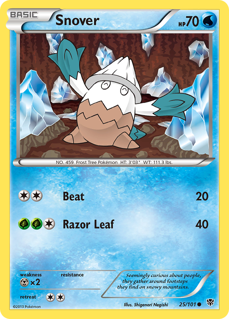 Snover (25/101) [Black & White: Plasma Blast] | Good Games Cannington