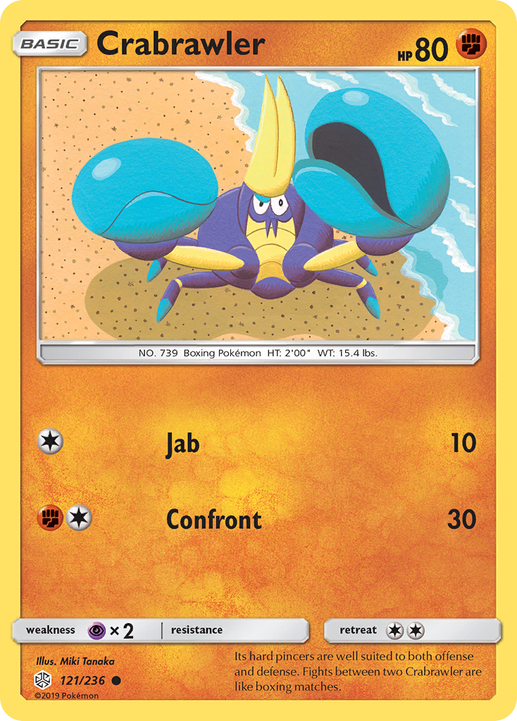 Crabrawler (121/236) [Sun & Moon: Cosmic Eclipse] | Good Games Cannington