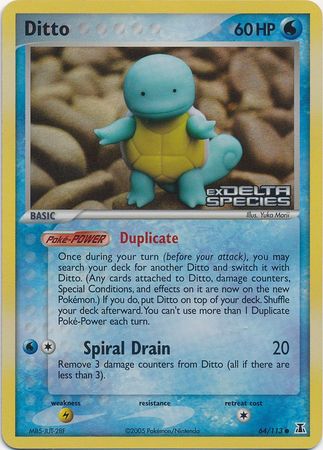 Ditto (64/113) (Stamped) [EX: Delta Species] | Good Games Cannington