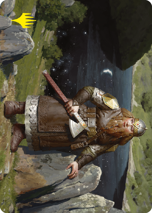 Mirrormere Guardian Art Card (Gold-Stamped Signature) [The Lord of the Rings: Tales of Middle-earth Art Series] | Good Games Cannington