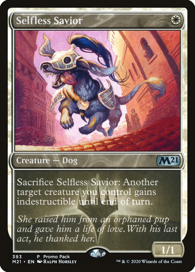 Selfless Savior (Promo Pack) [Core Set 2021 Promos] | Good Games Cannington
