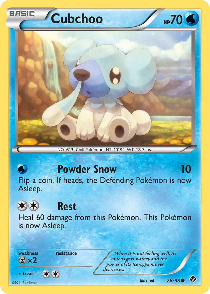 Cubchoo (28/98) [Black & White: Emerging Powers] | Good Games Cannington