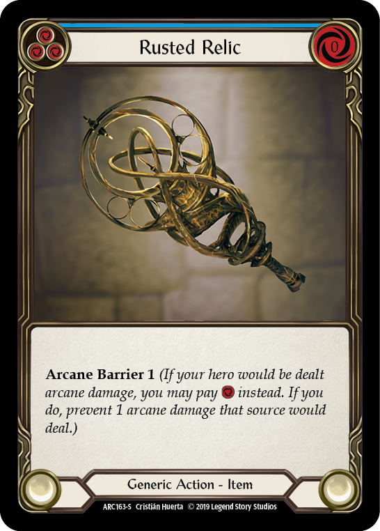 Rusted Relic [ARC163-S] 1st Edition Rainbow Foil | Good Games Cannington
