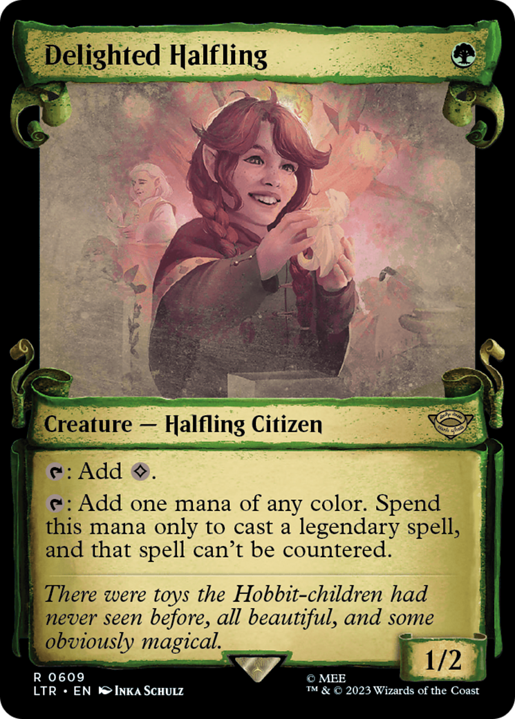 Delighted Halfling [The Lord of the Rings: Tales of Middle-Earth Showcase Scrolls] | Good Games Cannington