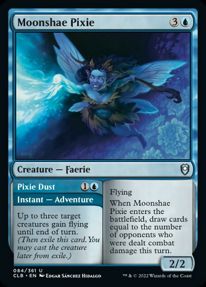 Moonshae Pixie // Pixie Dust [Commander Legends: Battle for Baldur's Gate] | Good Games Cannington