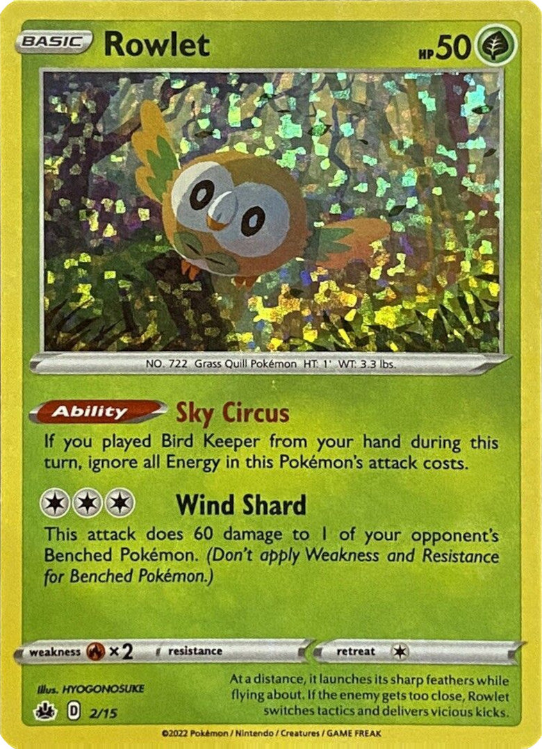 Rowlet (2/15) [McDonald's Promos: Match Battle] | Good Games Cannington