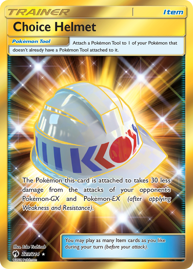 Choice Helmet (229/214) [Sun & Moon: Lost Thunder] | Good Games Cannington