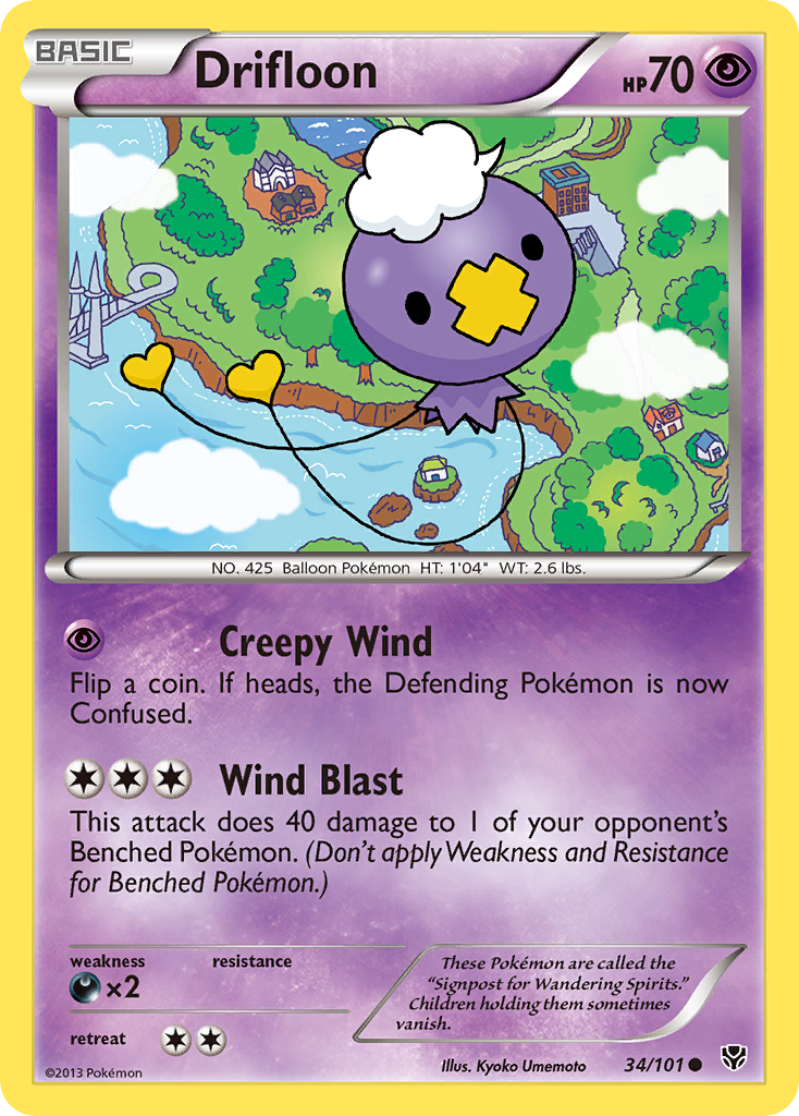 Drifloon (34/101) [Black & White: Plasma Blast] | Good Games Cannington