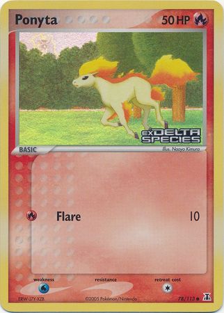 Ponyta (78/113) (Stamped) [EX: Delta Species] | Good Games Cannington