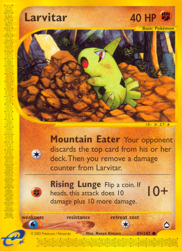 Larvitar (89/147) [Aquapolis] | Good Games Cannington