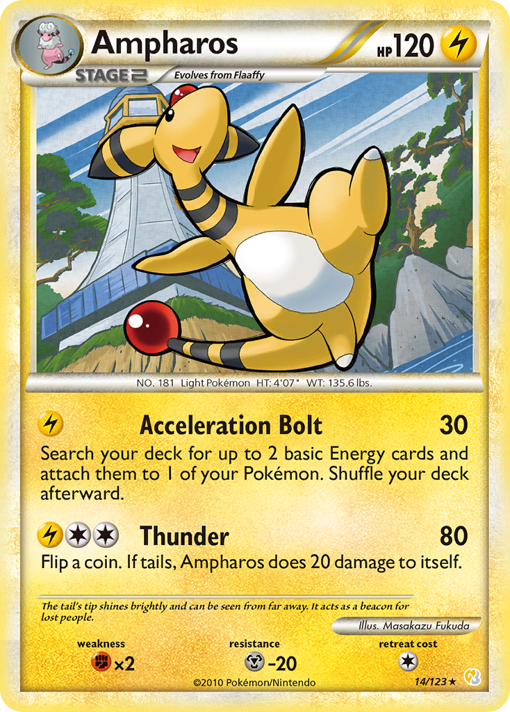 Ampharos (14/123) [HeartGold & SoulSilver: Base Set] | Good Games Cannington