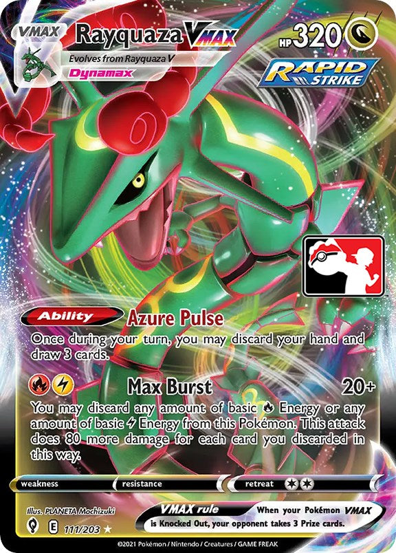 Rayquaza VMAX (111/203) [Prize Pack Series One] | Good Games Cannington