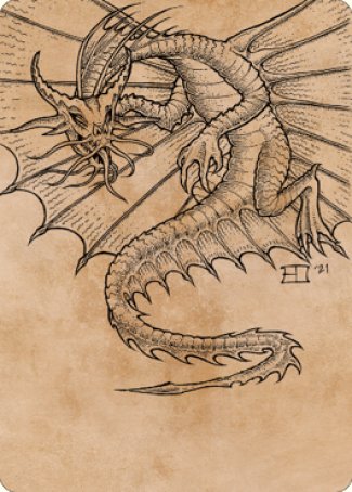 Ancient Gold Dragon Art Card (44) [Commander Legends: Battle for Baldur's Gate Art Series] | Good Games Cannington