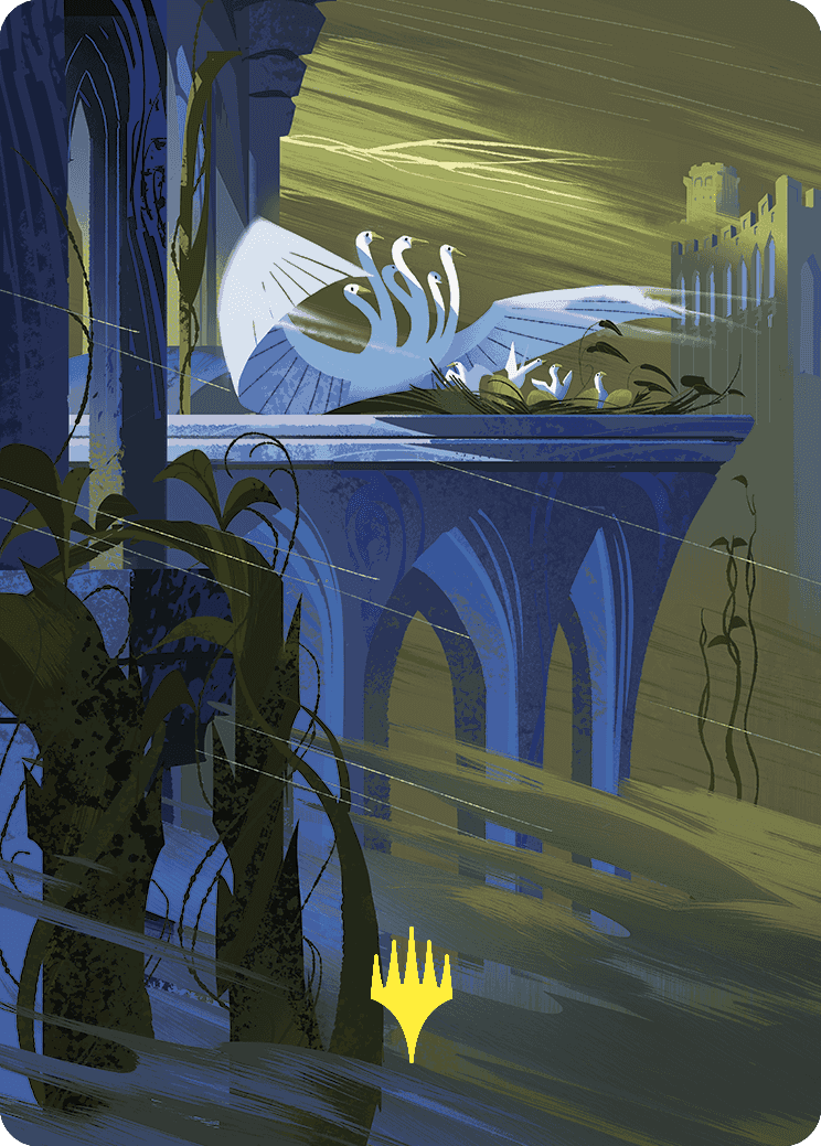Doubling Season Art Card (Gold-Stamped Planeswalker Symbol) [Wilds of Eldraine Art Series] | Good Games Cannington