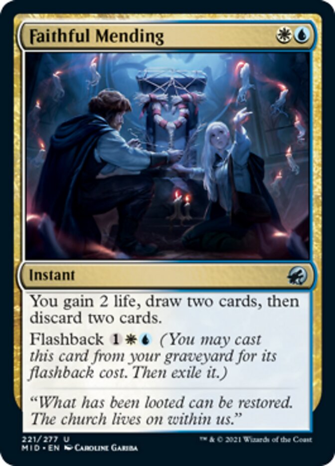 Faithful Mending [Innistrad: Midnight Hunt] | Good Games Cannington