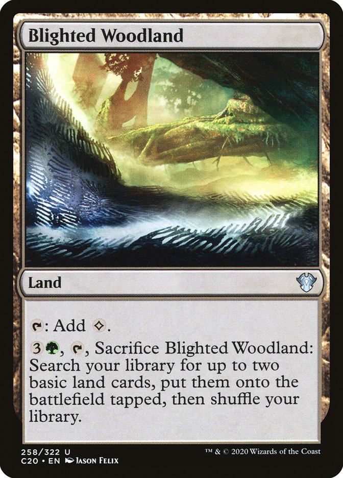 Blighted Woodland [Commander 2020] | Good Games Cannington